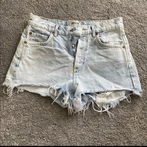 agolde jean shorts